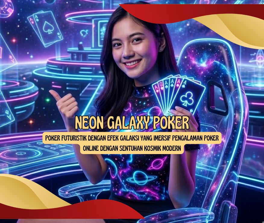 Poker Futuristik Efek Galaksi